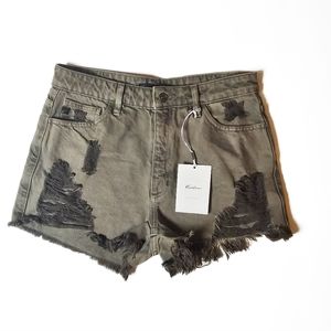 Kancan Womens Army Green Shorts Size Large/28